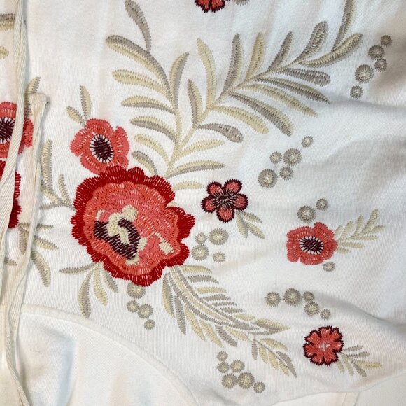 NWOT Johnny Was Sweater Dress Pullover Embroidered Floral High Neck Size S - Picture 9 of 13